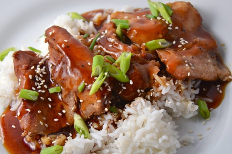 Свинина с рисом в соусе терияки