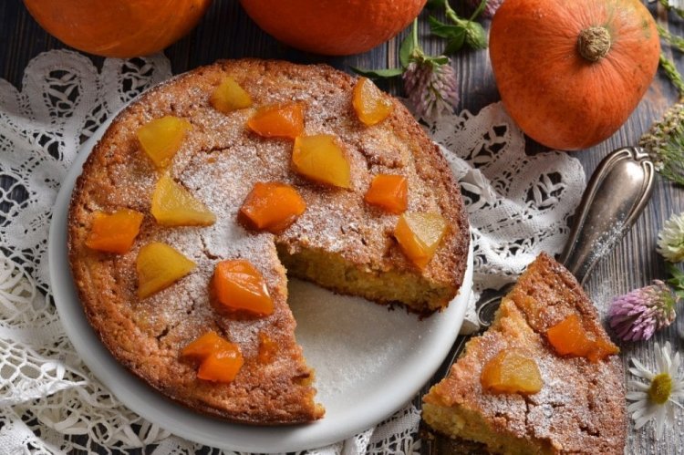 Тыквенный пирог без яиц