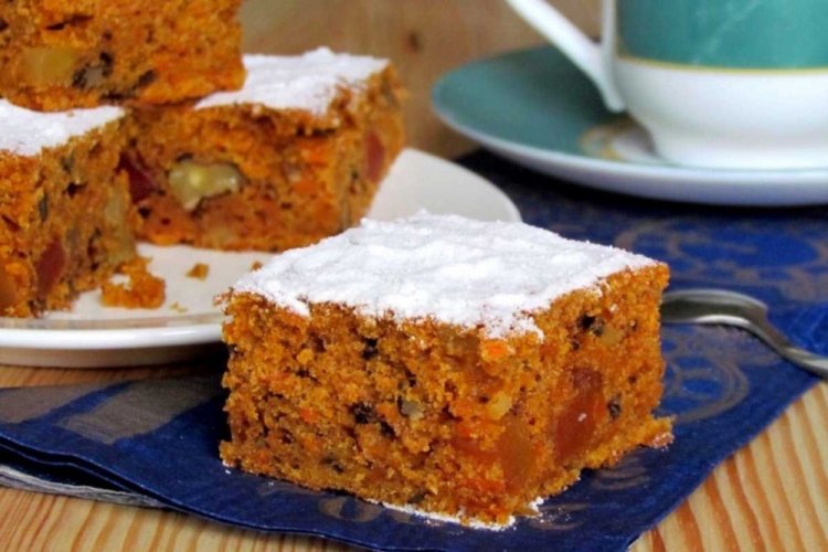 Морковный кекс без яиц