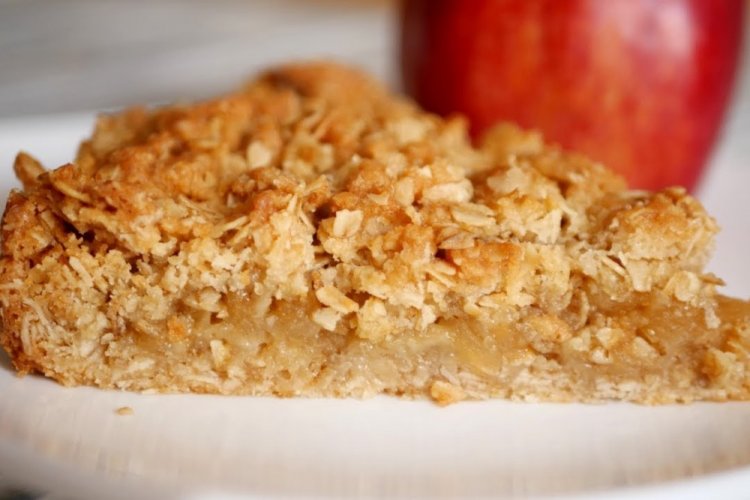 Насыпной пирог с овсяными хлопьями