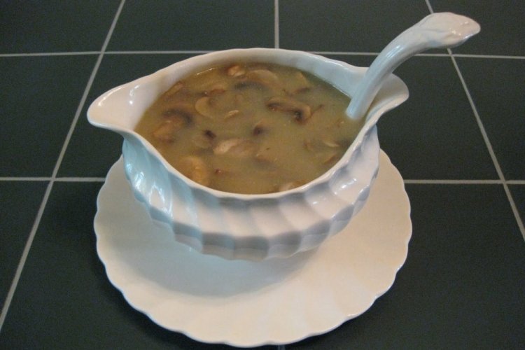 Постная грибная подлива