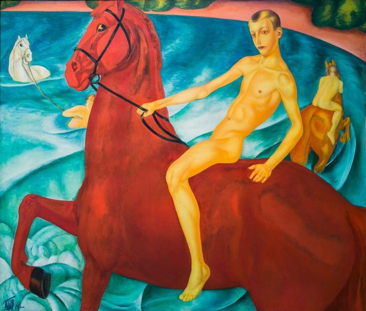Кузьма Петров-Водкин Купание красного коня