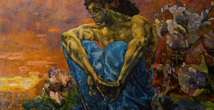 Михаил Врубель Демон сидящий