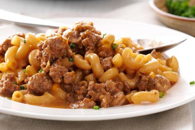 Макароны по-флотски с тушенкой