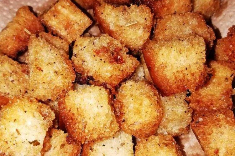 Пикантные сухарики к пиву