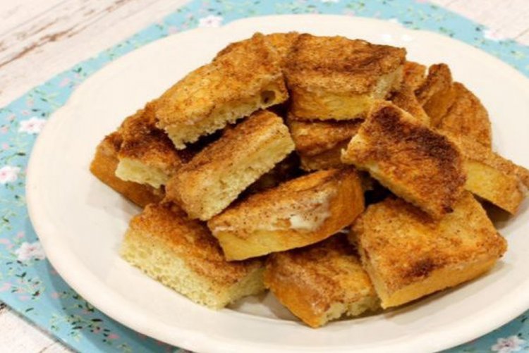 Сладкие сухарики с ванилью в духовке