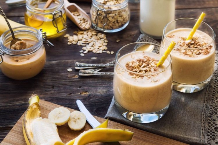 Смузи с арахисовой пастой