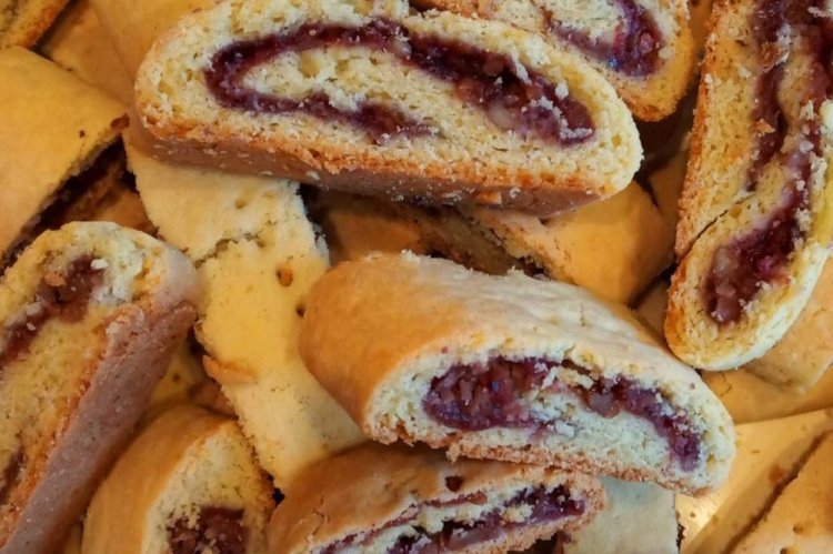 Печенье с арахисовой пастой и джемом