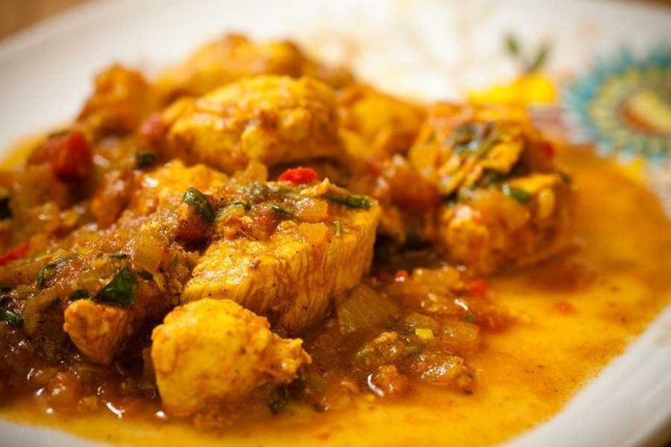 Сочная курица карри без молока