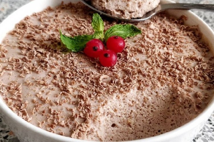 Шоколадный мусс с творогом