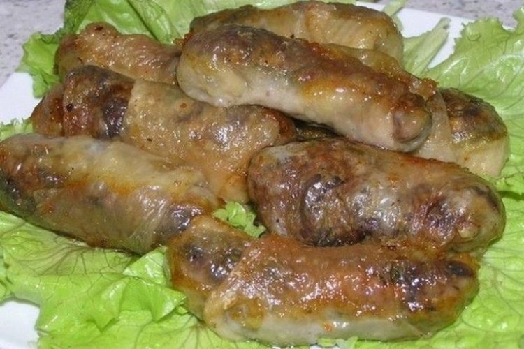 Фаршированные куриные шеи