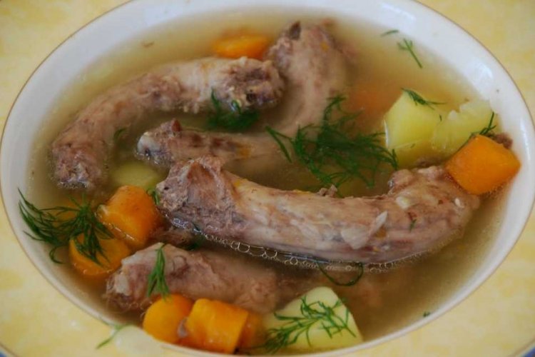 Суп из куриных шей