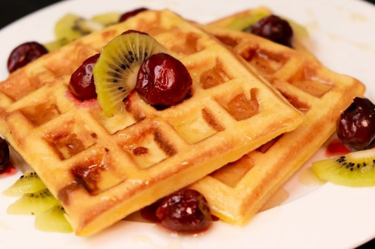 Творожные вафли с кукурузной мукой