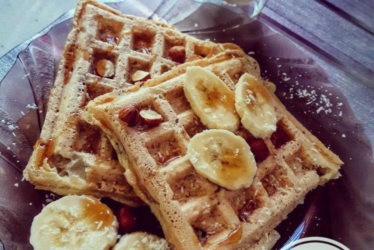 Творожные вафли с овсянкой в вафельнице