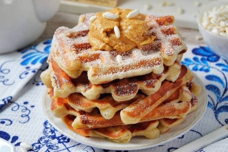 Творожные вафли с манкой