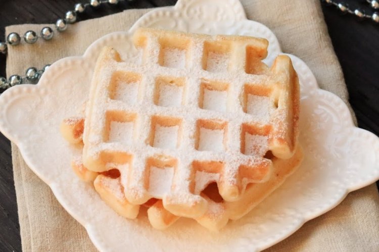 Творожные ПП вафли в вафельнице