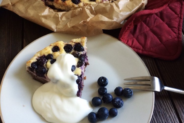 Творожная запеканка с кокосовой мукой без манки