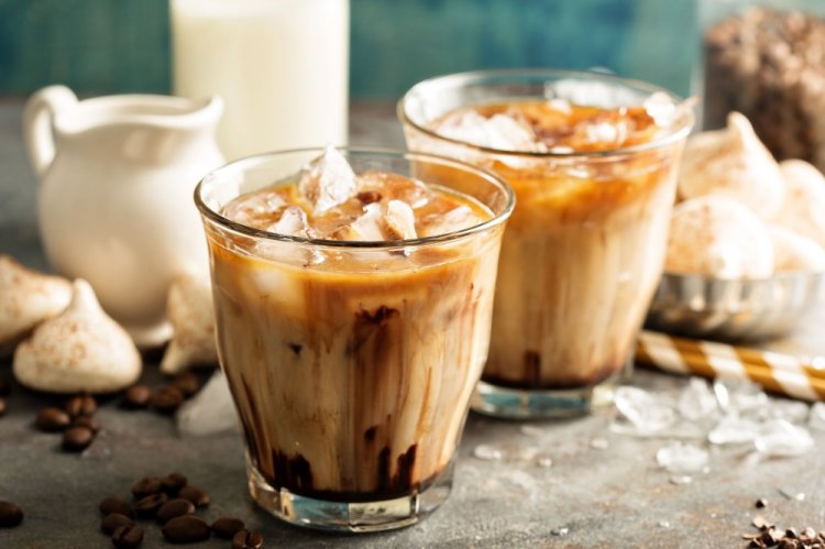 Айс-латте с сиропом