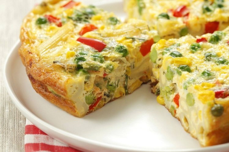 Фриттата с овощами в духовке