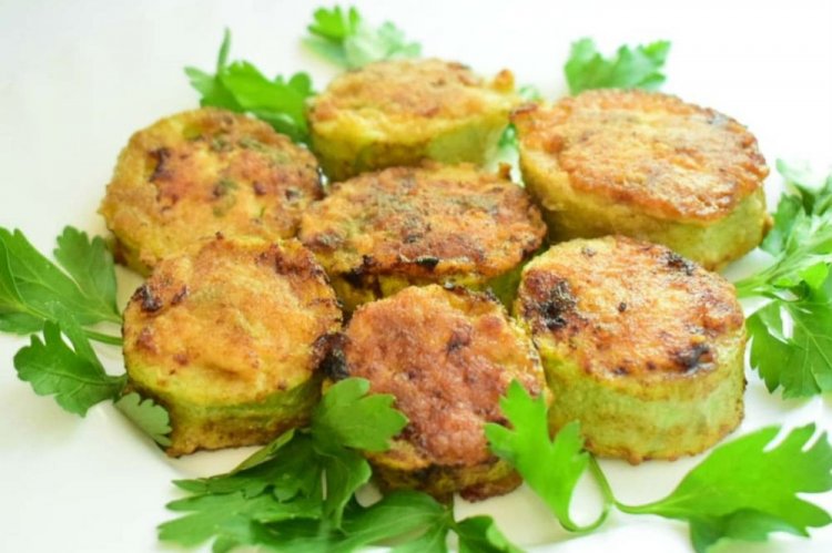 Фаршированные кабачки в панировке