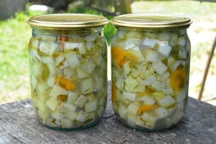 Пряные кабачки как грузди на зиму