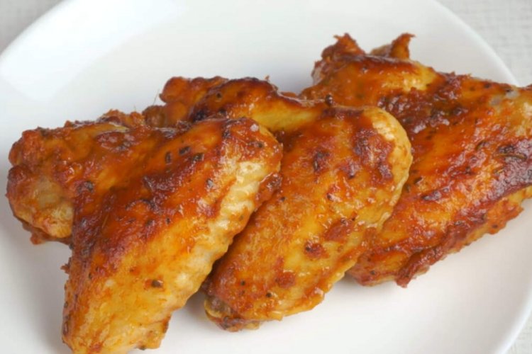 Куриные крылышки с томатом в аэрогриле