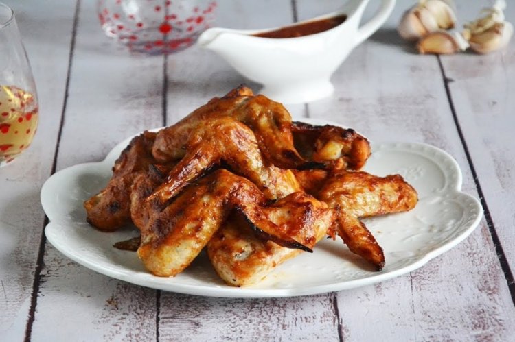 Хрустящие куриные крылышки в аэрогриле