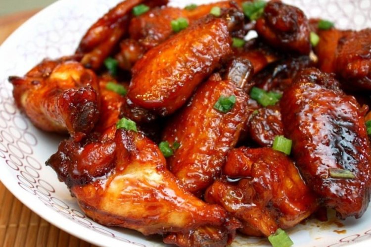 Куриные крылышки с медом в аэрогриле