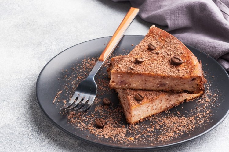 Творожная запеканка с какао в аэрогриле