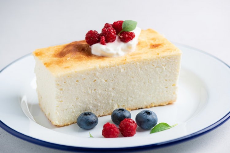 Белковая творожная запеканка в аэрогриле