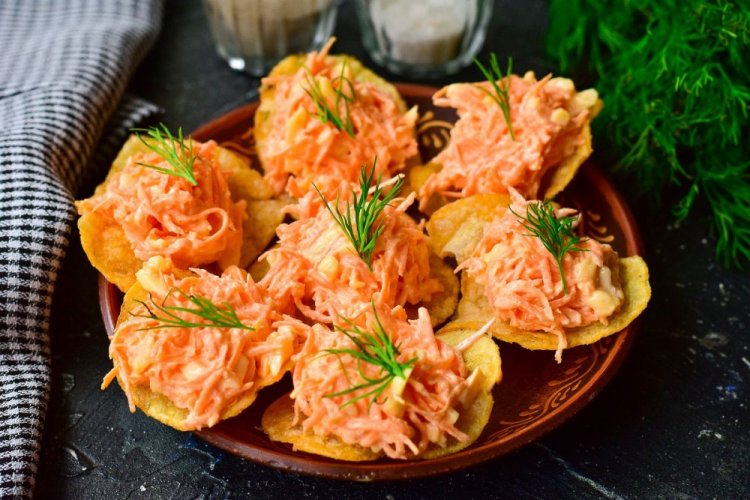 Чипсы с корейской морковью