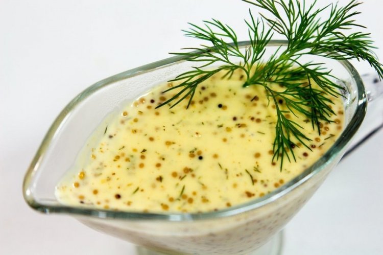 Сметанный соус с лимоном и горчицей
