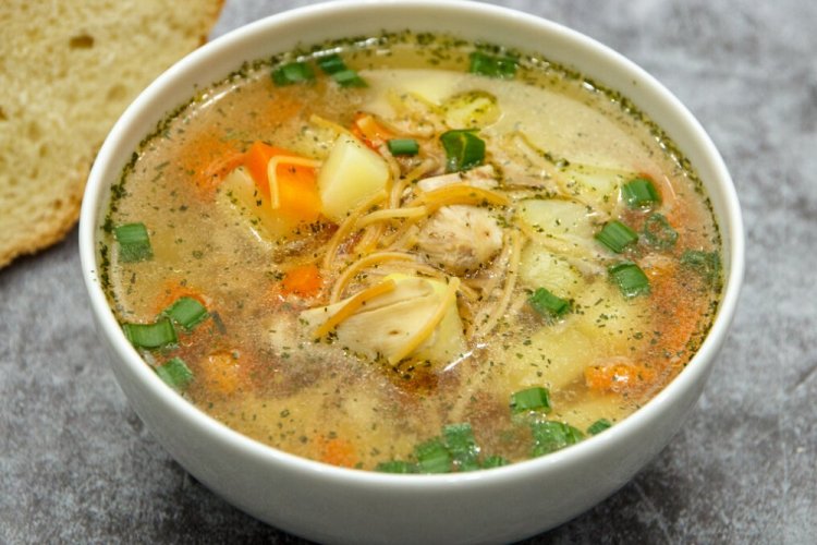 Суп из рыжиков с вермишелью