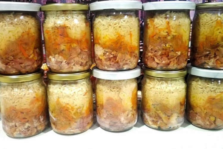 Тушенка с рисом на зиму