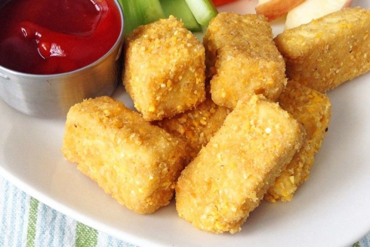 Жареный тофу в панировке