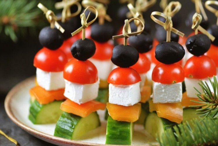 Греческие канапе для детей