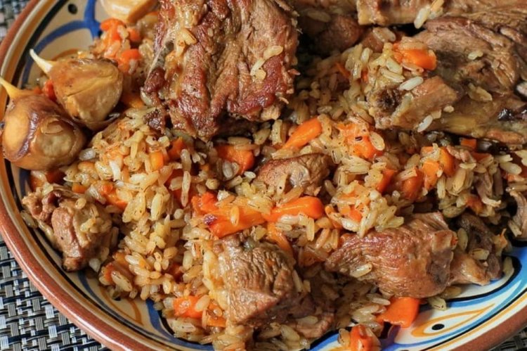 Плов с бараниной в афганском казане
