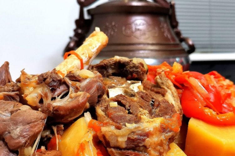 Баранина в пиве в афганском казане