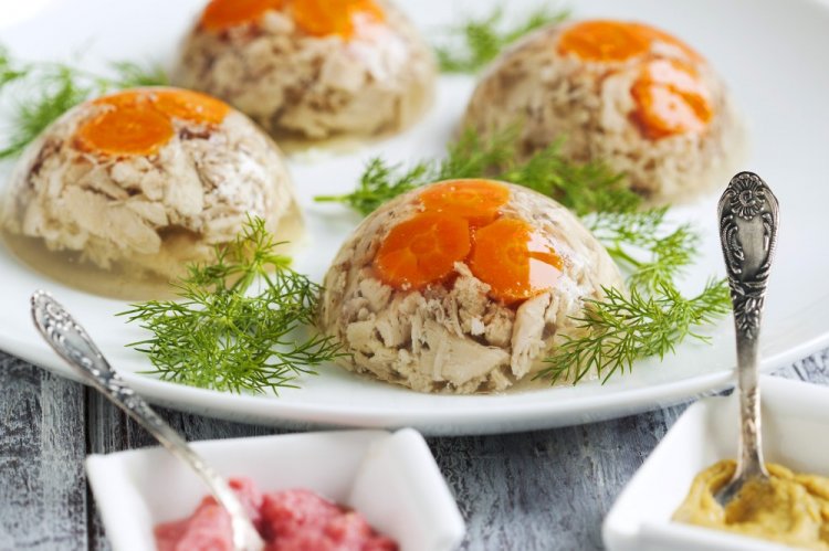 Холодец с индейкой в афганском казане