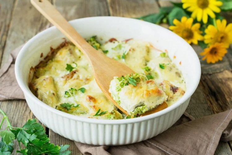 Минтай с брокколи на Новый год