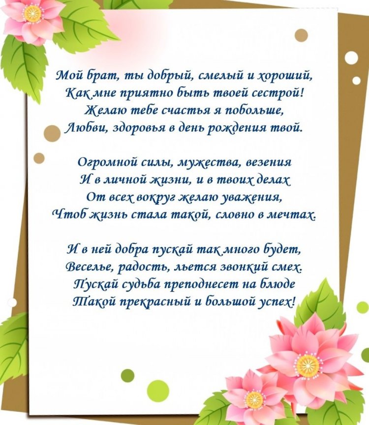 Картинки «С Днем рождения!» брату от сестры