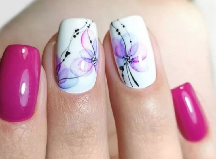 Акварельные ногти