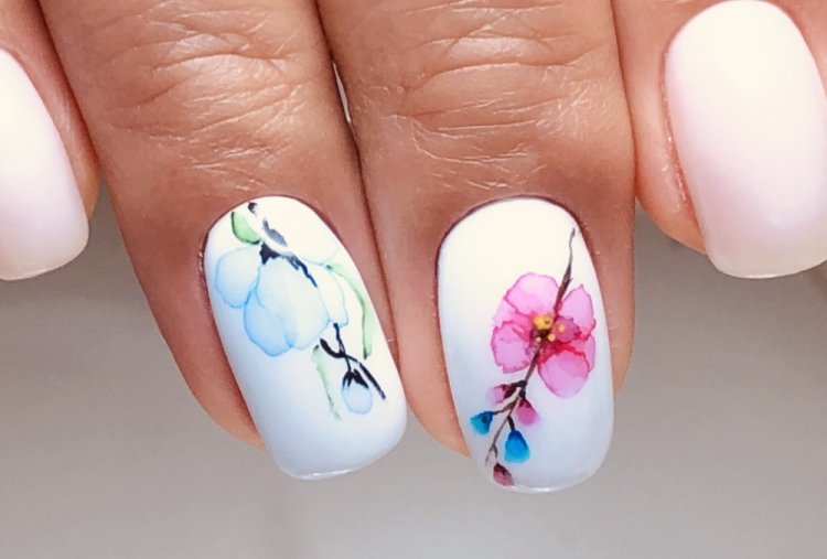 Акварельные ногти