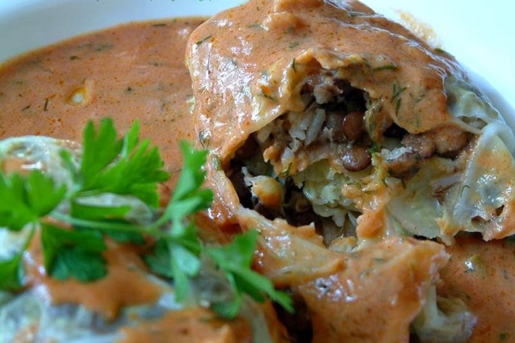 Начинка с рисом и чечевицей