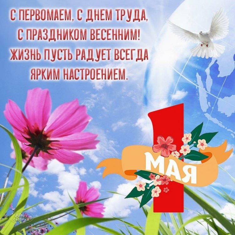Открытки с 1 Мая родным или друзьям