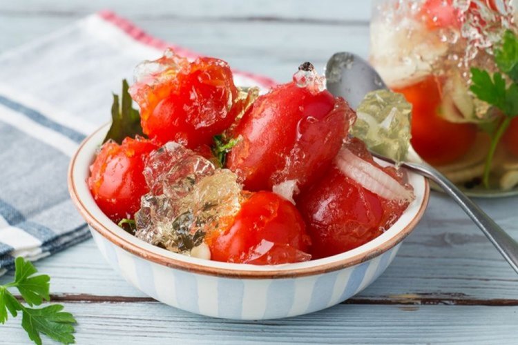 Помидоры в желе на зиму