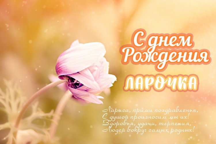 Трогательные и добрые картинки «С Днем рождения, Лариса!»
