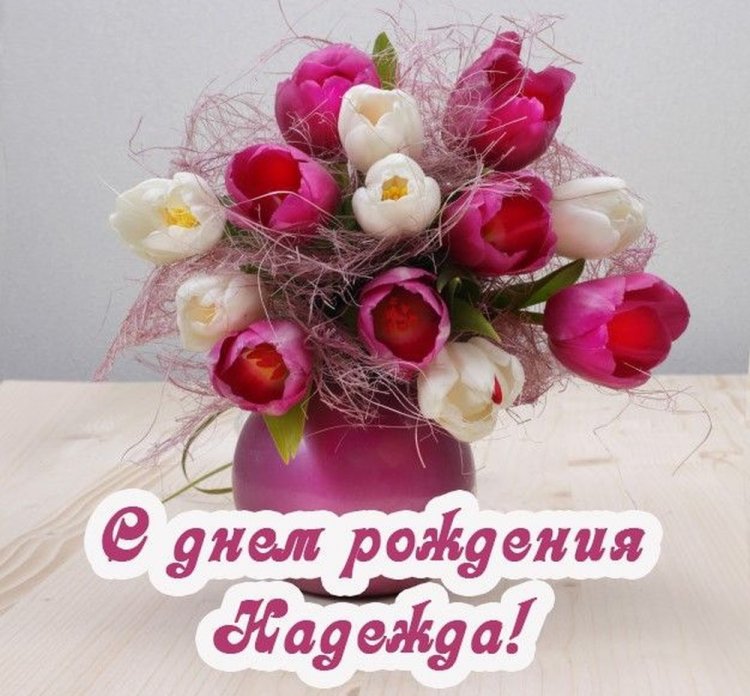 Красивые и оригинальные картинки «С Днем рождения, Надежда!»