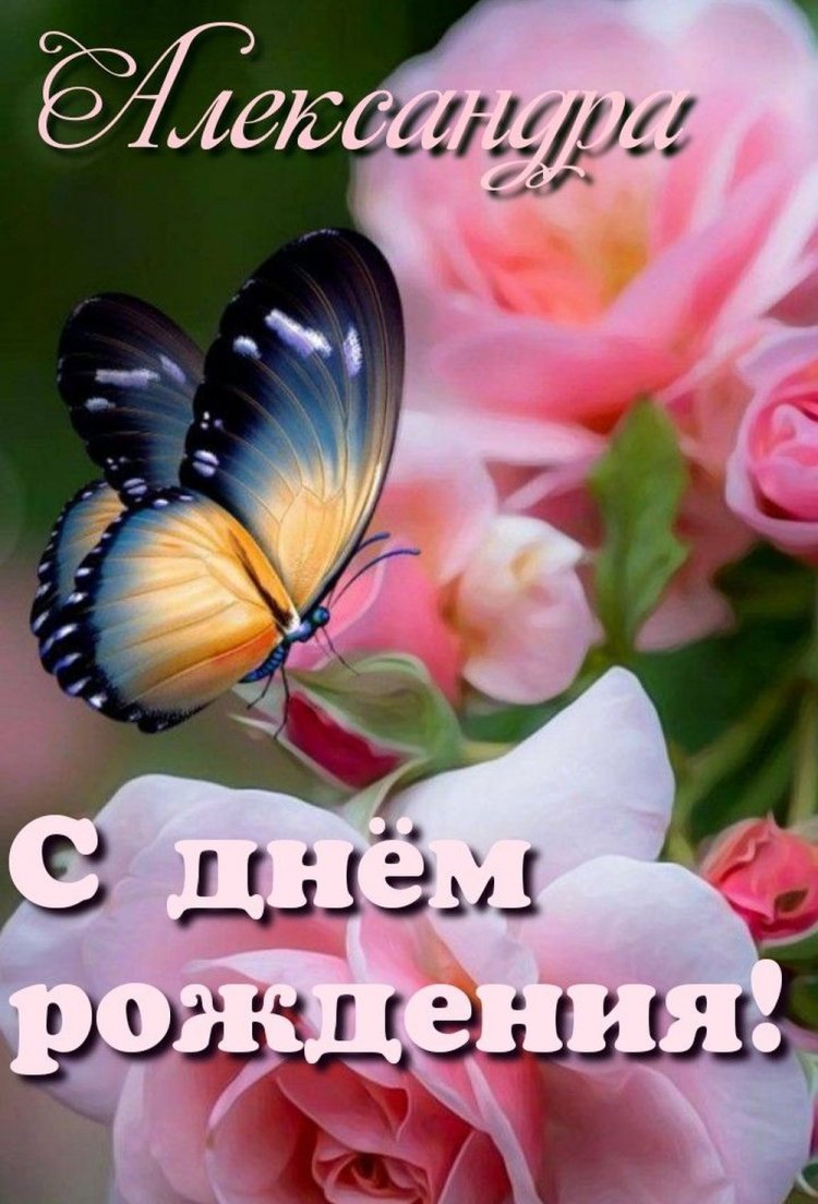Красивые и оригинальные картинки «С Днем рождения, Александра!»