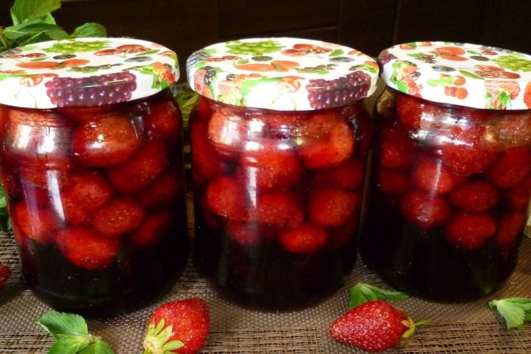 Земляника в соке на зиму